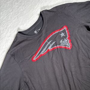 New England Patriots Shirt Adult XXL Gray Football NFL Short Sleeve Nike Dri Fit
